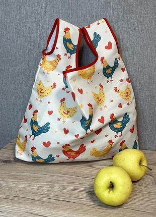 Складна багаторазова еко сумка для покупок