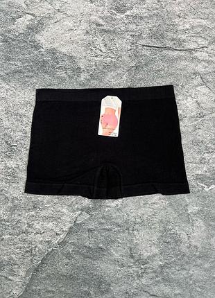 Жіночі трусики шортики (боксери) в рубчик на високій посадці dyana