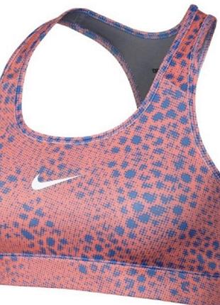 Спортивний бюсгалтер nike pro з принтом