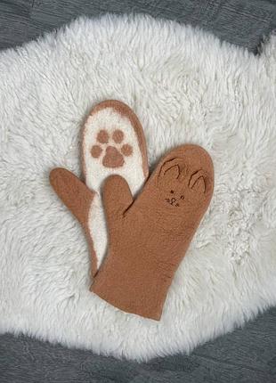 Рукавички валяні , рукавички ручна робота