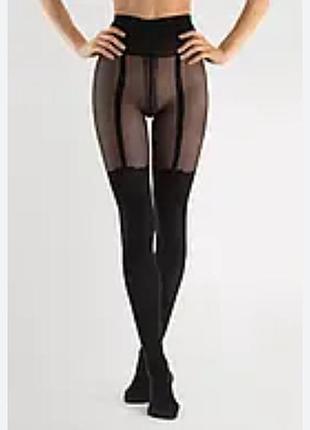 Б/у!
черные капроны колготки с имитацией чулок