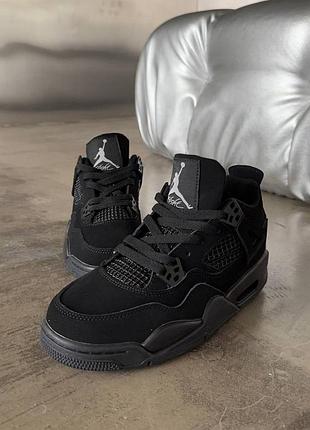 Кроссовки nike air jordan retro 4 black