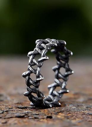 Стильний перстень для чоловіків, виготовлений зі сталі wire 19 каблучка кільце з нержавіючої сталі із зіркою давида limited 20