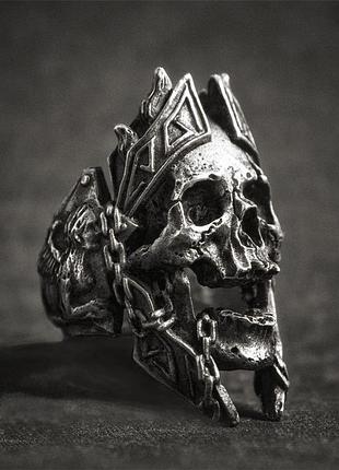 Перстень, кільце, каблучка для чоловіків cesar's jaw 19 печатка стильний перстень із медичної неіржавіючої сталі з черепом limited