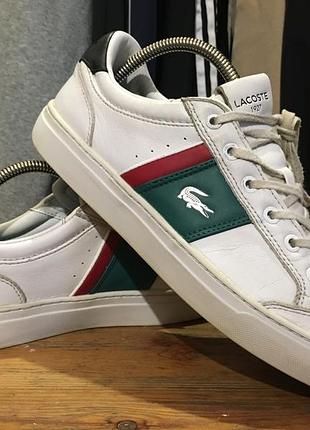 Кросівки шкіряні lacoste