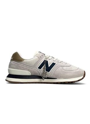 New balance 574 light grey navy