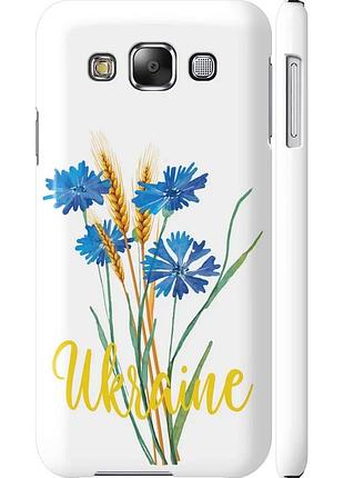 Чохол 3d пластиковий глянцевий патріотичний на телефон samsung galaxy e5 e500h ukraine v2 "5445c-82-58250"