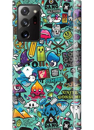 Чохол 3d пластиковий матовий на телефон samsung galaxy note 20 ultra стікер бомбінг 1 "693m-2051-58250"