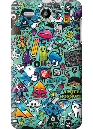 Чехол силиконовый на телефон lenovo a529 стикер бомбинг 1 "693u-200-58250"