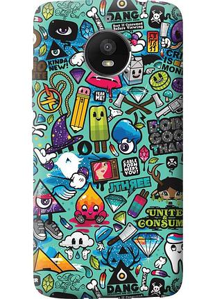 Чохол силіконовий на телефон motorola moto e4 plus стікер бомбінг 1 "693u-1000-58250"