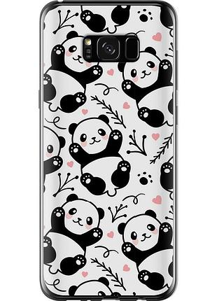 Чохол силіконовий на телефон samsung galaxy s8 plus панди "4318u-817-58250"