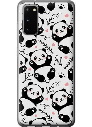 Чохол силіконовий на телефон samsung galaxy s20 панди "4318u-1824-58250"