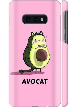 Чехол 3d пластиковый матовый на телефон samsung galaxy s10e avocat "4270m-1646-58250"