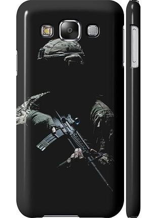 Чехол 3d пластиковый матовый патриотический на телефон samsung galaxy e5 e500h защитник v3 "5226m-82-58250"