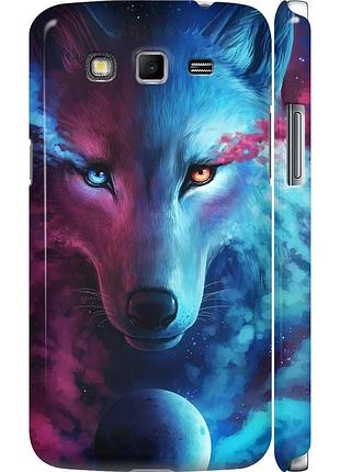 Чохол 3d пластиковий матовий на телефон samsung galaxy grand 2 g7102 арт-вовк "3999m-41-58250"
