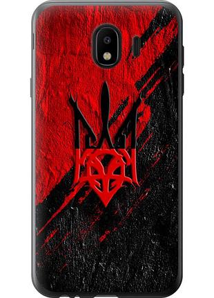 Чохол 2d пластиковий патріотичний на телефон samsung galaxy j4 2018 герб v4 "5293t-1487-58250"