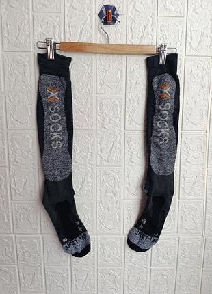 Носки спортивные мужские для катания на лыжах x-socks x falke ski socks/лыжные/профессиональные/технологичные/зимние виды спорта/лыж/гор/теплые/зимние