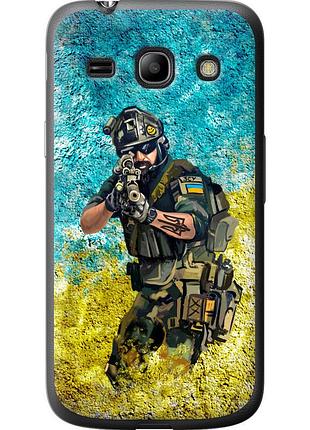 Чохол силіконовий патріотичний на телефон samsung galaxy core plus g3500 воїн зсу "5311u-359-58250"