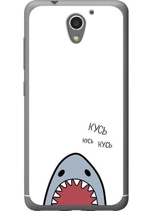 Чехол силиконовый на телефон zte a510 акула "4870u-432-58250"