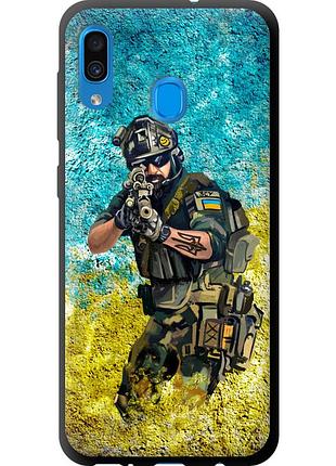 Чохол tpu патріотичний на телефон samsung galaxy a20 2019 a205f воїн зсу "5311b-1761-58250"