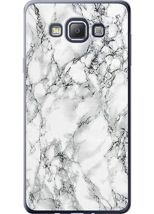 Чехол силиконовый на телефон samsung galaxy a7 a700h мрамор белый "4480u-117-58250"
