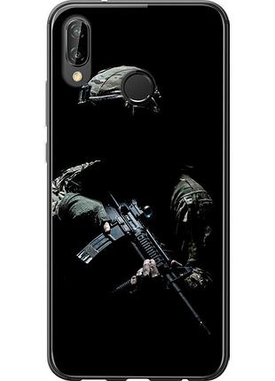 Чохол 2d пластиковий патріотичний на телефон huawei p20 lite захисник v3 "5226t-1410-58250"