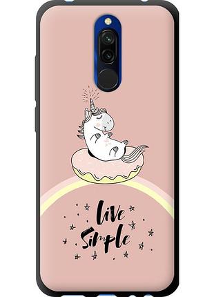 Чохол tpu на телефон xiaomi redmi 8 єдиноріжка в пончику "4282b-1806-58250"