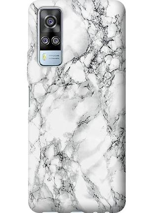 Чохол силіконовий на телефон vivo y51 2020 мармур білий "4480u-2241-58250"