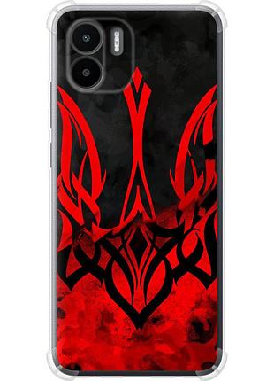 Чехол силикон с усиленными углами патриотический на телефон xiaomi redmi a1 герб украины v2