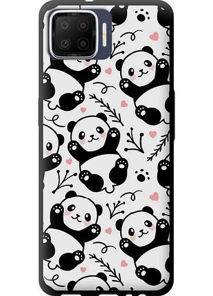 Чехол tpu на телефон oppo a73 панды "4318b-1379-58250"