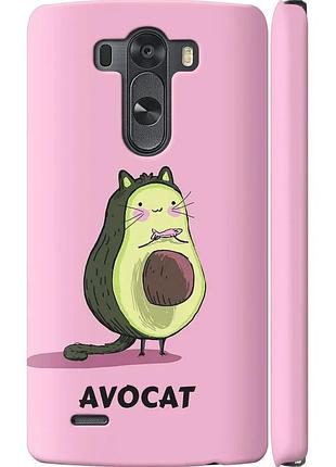 Чохол 3d пластиковий матовий на телефон lg g3 dual d856 avocat "4270m-56-58250"