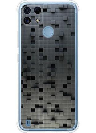 Чохол силіконовий протиударний с посиленими кутами на телефон realme c21 кубики "1061sp-2321-58250"