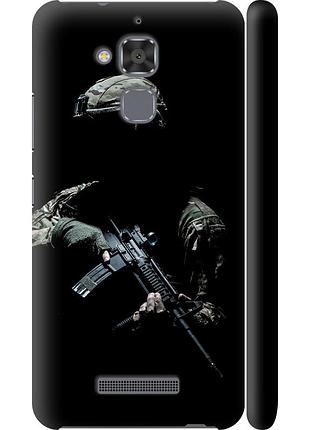 Чехол 3d пластиковый матовый патриотический на телефон asus zenfone 3 max zc520tl защитник v3