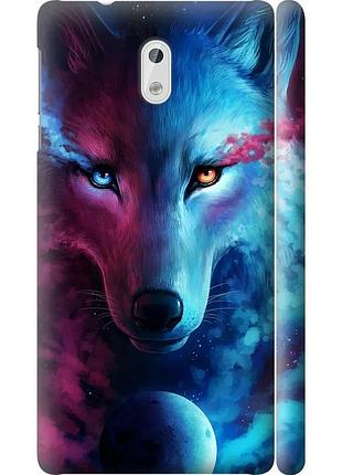 Чохол 3d пластиковий матовий на телефон nokia 3 арт-вовк "3999m-818-58250"