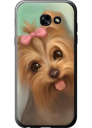 Чехол 2d пластиковый на телефон samsung galaxy a5 (2017) нарисованный йоркширский терьер "928t-444-58250"