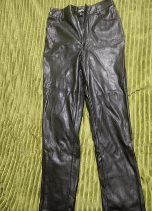Эко кожа штаны женские