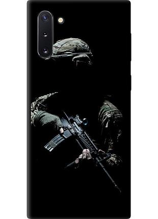 Чехол tpu патриотический на телефон samsung galaxy note 10 защитник v3 "5226b-1718-58250"