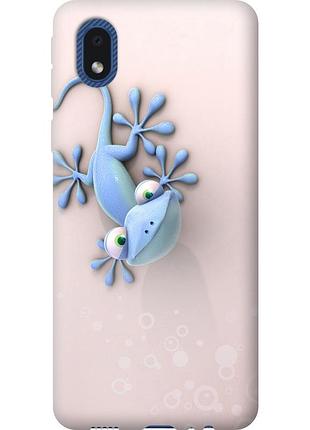 Чехол силиконовый на телефон samsung galaxy a01 core a013f геккончик "1094u-2065-58250"
