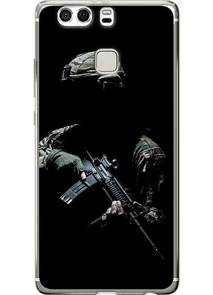 Чехол силиконовый патриотический на телефон huawei p9 plus защитник v3 "5226u-300-58250"