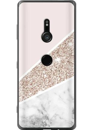 Чехол силиконовый на телефон sony xperia xz3 h9436 пастельный мрамор "4342u-1540-58250"