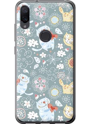 Чохол 2d пластиковий на телефон xiaomi mi play кошенята v3 "1223t-1644-58250"