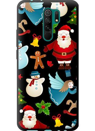 Чехол tpu на телефон xiaomi redmi 9 новогодний 1 "4614b-2019-58250"