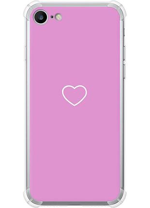 Чохол силіконовий протиударний с посиленими кутами на телефон iphone 7 серце 2 "4863sp-336-58250"
