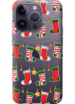 Чохол силіконовий на телефон iphone 14 pro новорічний 9 "4622u-2646-58250"