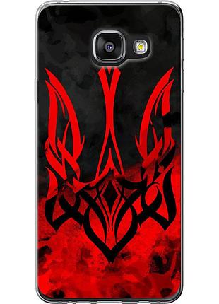 Чохол 2d пластиковий патріотичний на телефон samsung galaxy a3 (2016) a310f герб україни "5312t-159-58250"