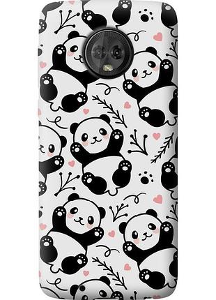 Чохол силіконовий на телефон motorola moto g6 панди "4318u-982-58250"