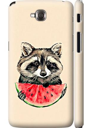 Чохол 3d пластиковий глянцевий на телефон lg g pro lite dual d686 єнотик з кавуном "4605c-440-58250"