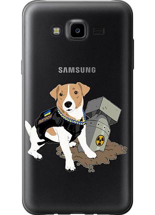 Чехол силиконовый патриотический на телефон samsung galaxy j7 neo j701f патрон v2 "5321u-1402-58250"