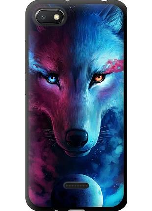 Чехол tpu на телефон xiaomi redmi 6a арт-волк "3999b-1531-58250"
