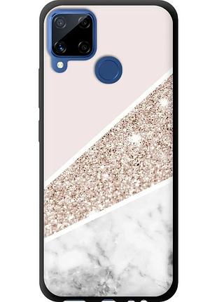 Чехол tpu на телефон realme c15 пастельный мрамор "4342b-2063-58250"